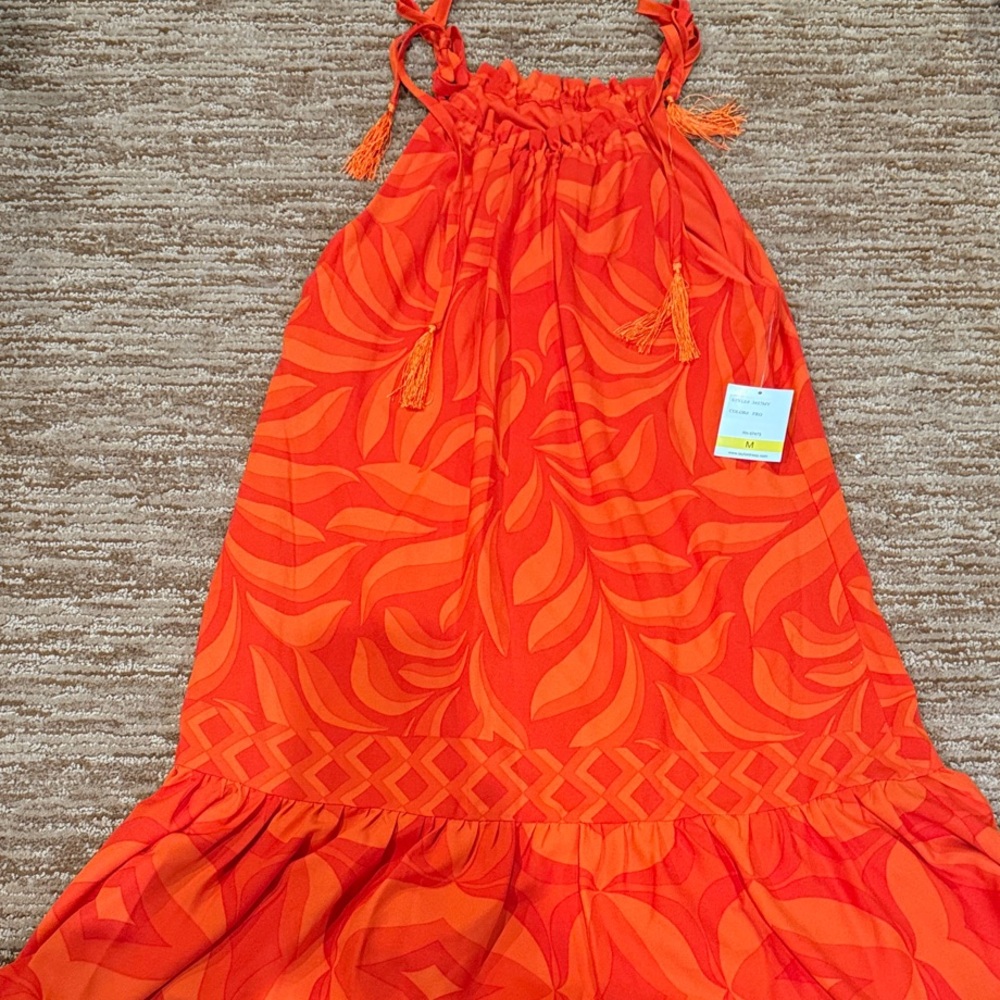 Taylor Dresses Vibrant Orange Dress
